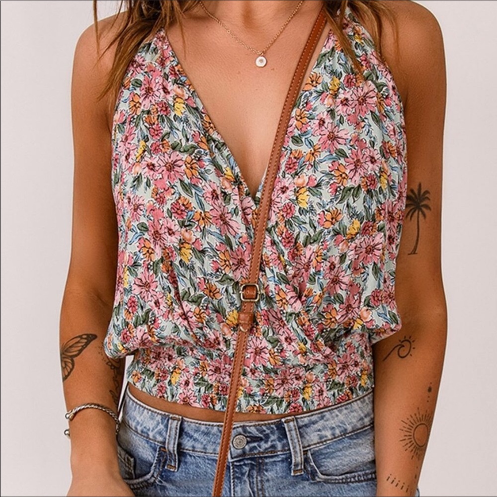 Floral tank top